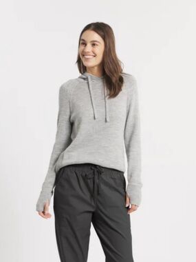 Paka Women’s Hoodie Alpaca Blend Light Gray